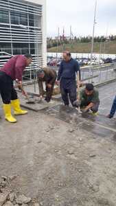 Rektörlük ve Çevresi Bakım Onarımı yapıldı